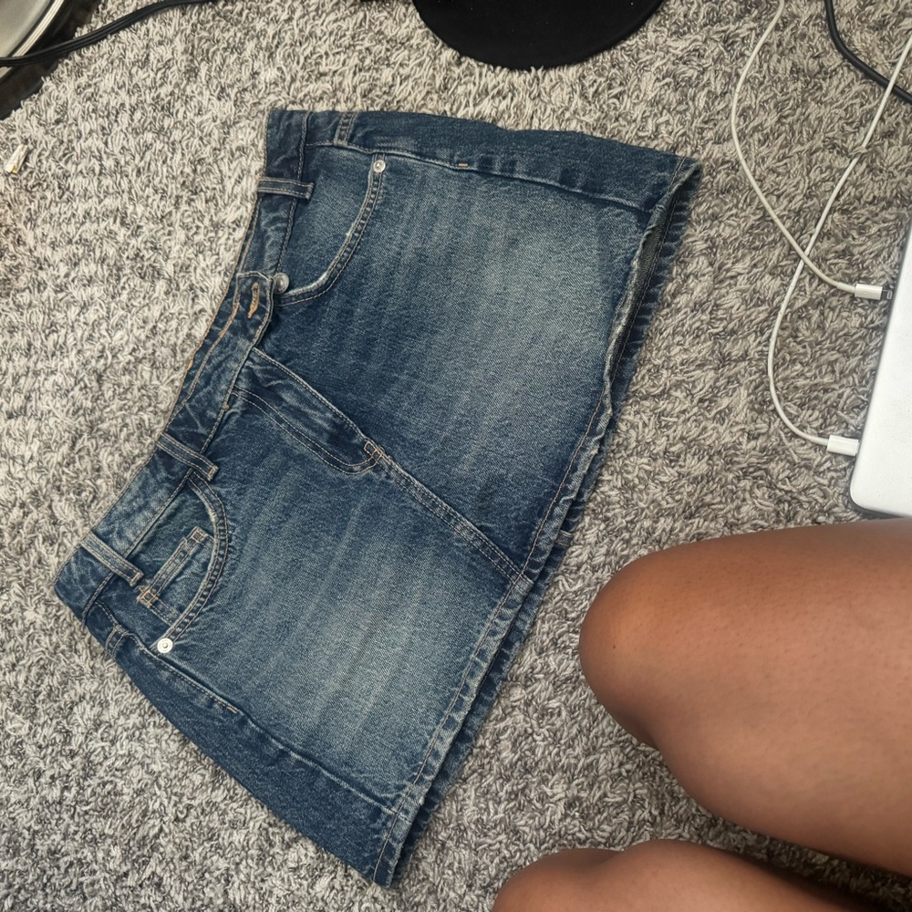 Zara Dark Wash Denim Skirt